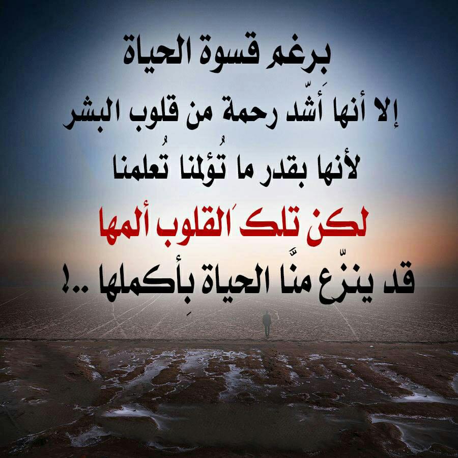 كلام عن قسوة الحياة