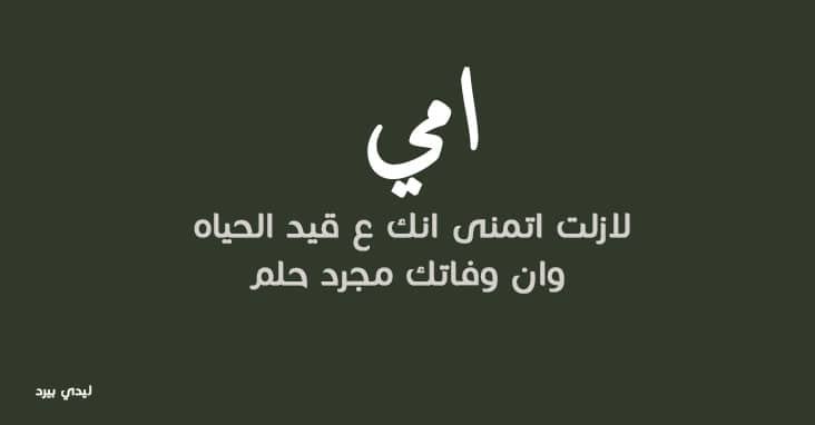 بوستات عن وفاة الام ٨