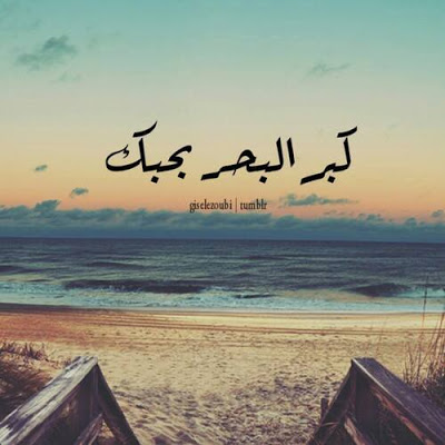 عبارات عن البحر والحب