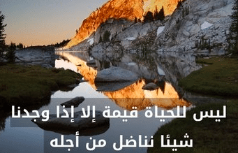 كلام عن الكفاح في الحياة