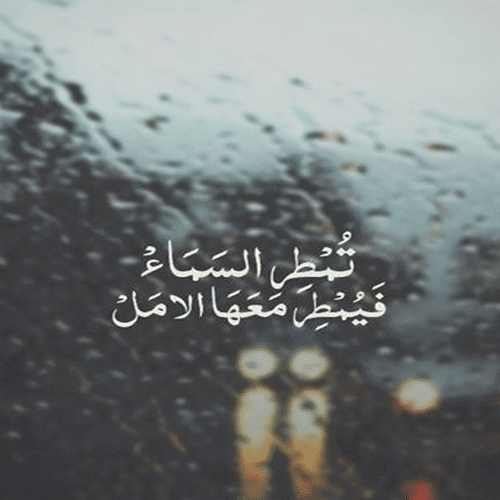 حالات عن المطر