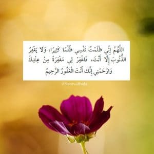 اللهم ظلمت نفسي فاغفر لي