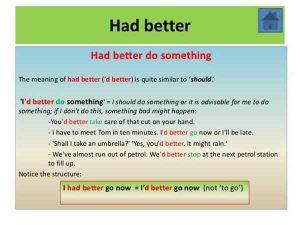 امثلة على قاعدة had better