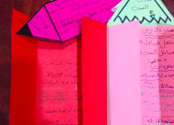 مطويات الصف الثالث الابتدائي  4