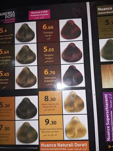 كتالوج صبغة اندريا دوتي بالارقام 1