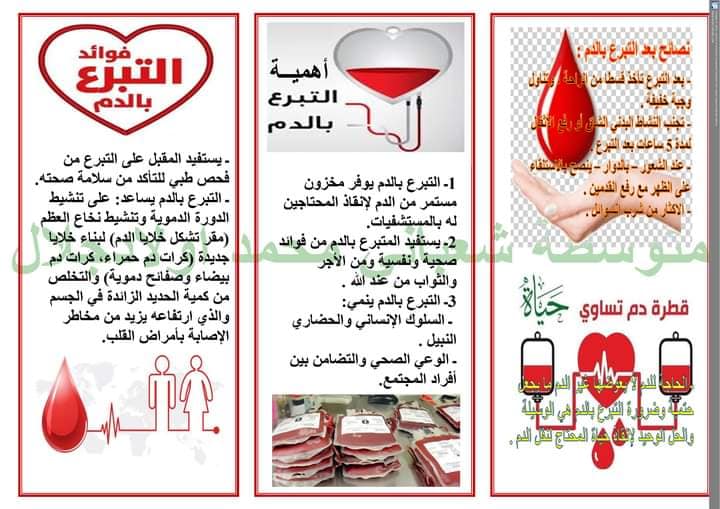 مطوية حول التبرع بالدم 2