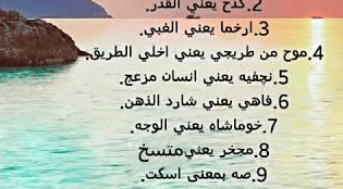أشهر الكلمات السعودية