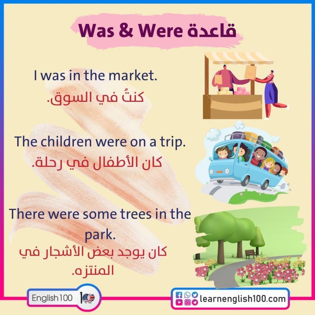 امثلة على قاعدة was were