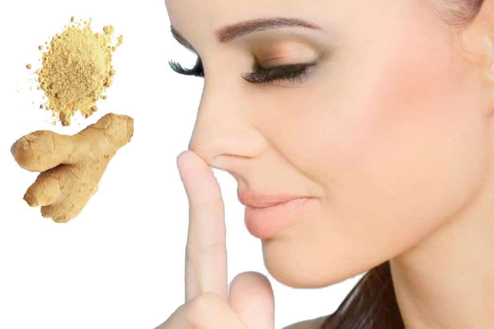 تصغير الانف بالزنجبيل