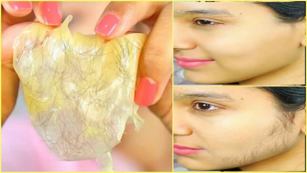 إزالة شعر الوجه بالسكر