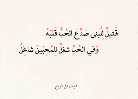 شعر مجنون لبنى