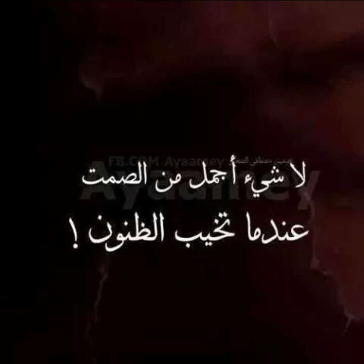 عبارات واتس اب عن الصمت1