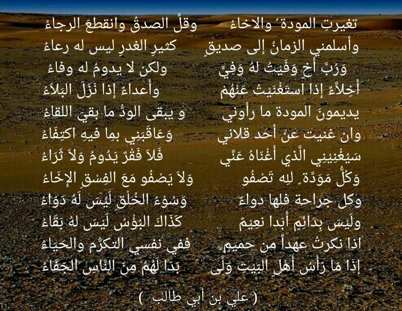 قصيدة عن المصالح