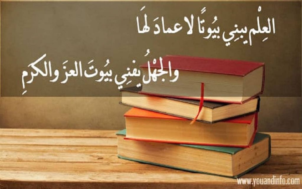 أبيات شعر عن العلم والجهل