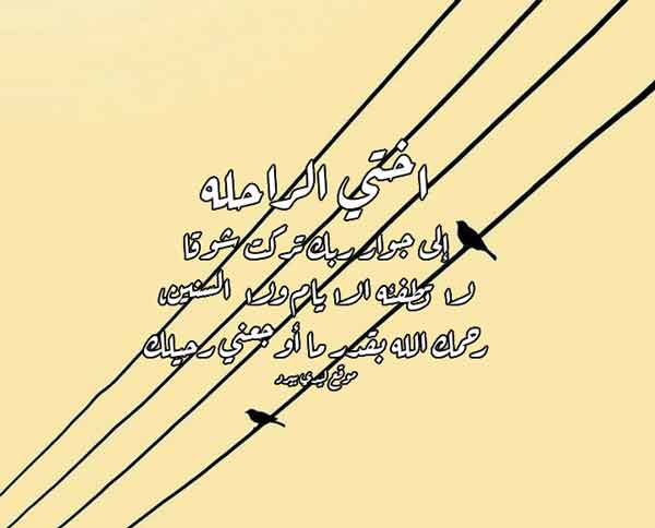 قصيدة في موت الاخت