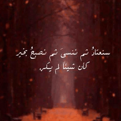 كلام لشخص لا يهتم بك