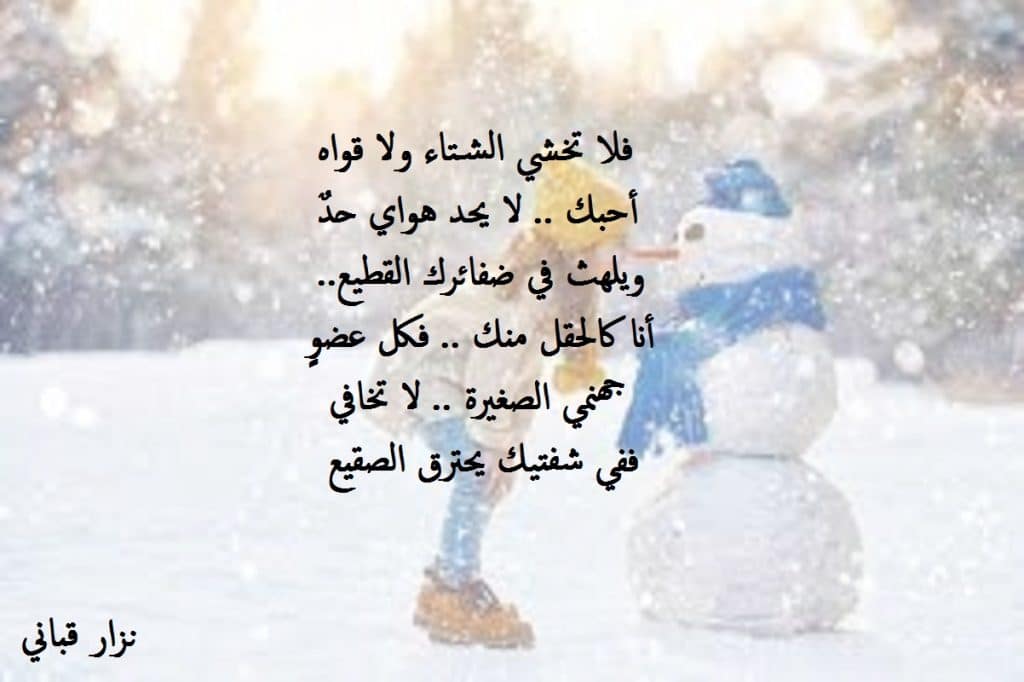 عبارات عن الثلج فيس بوك 3