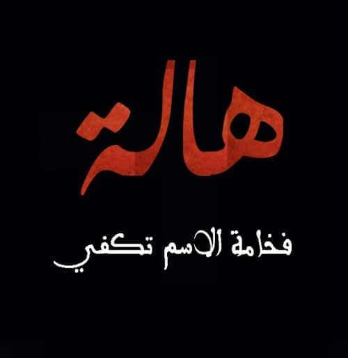 بوستات عن اسم هالة4