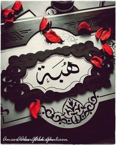 شعر عن الحب عن اسم هبه