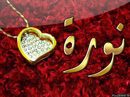 اسم نورا مزخرف بالذهب4