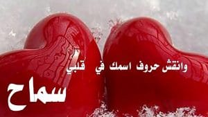 رسائل حب باسم سماح