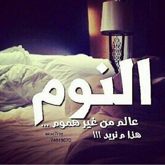 شعر عن حب النوم