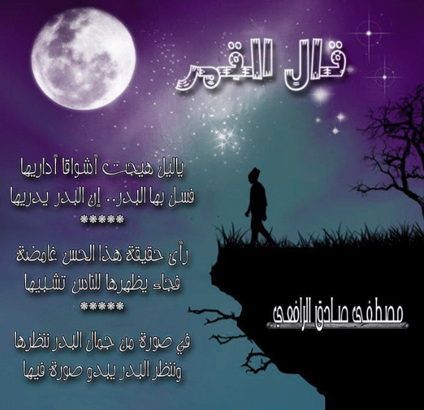 شعر عن البحر والقمر