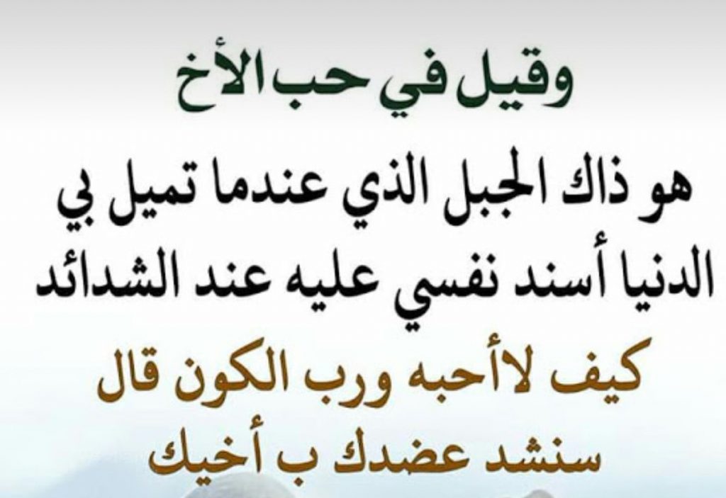 شعر عن الأخوة الصادقة