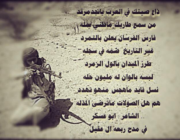 شعر عن الشجاعة بدوي