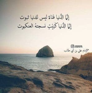 شعر الامام علي عن الدنيا