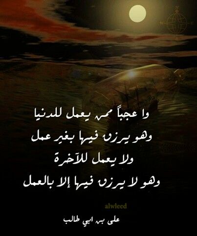 شعر الامام علي عن الدنيا