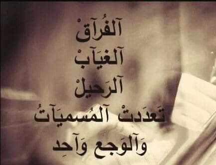 شعر عن الفقد والموت