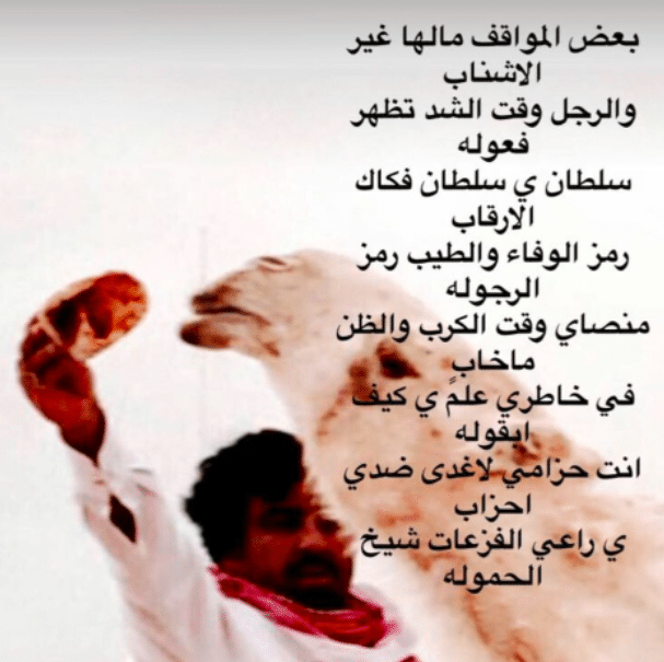 شعر عن الرجولة والشجاعة بدوي