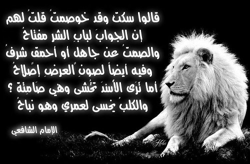 مدح الأسد ملك الغابة 