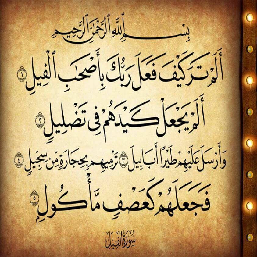 خواص سورة الفيل