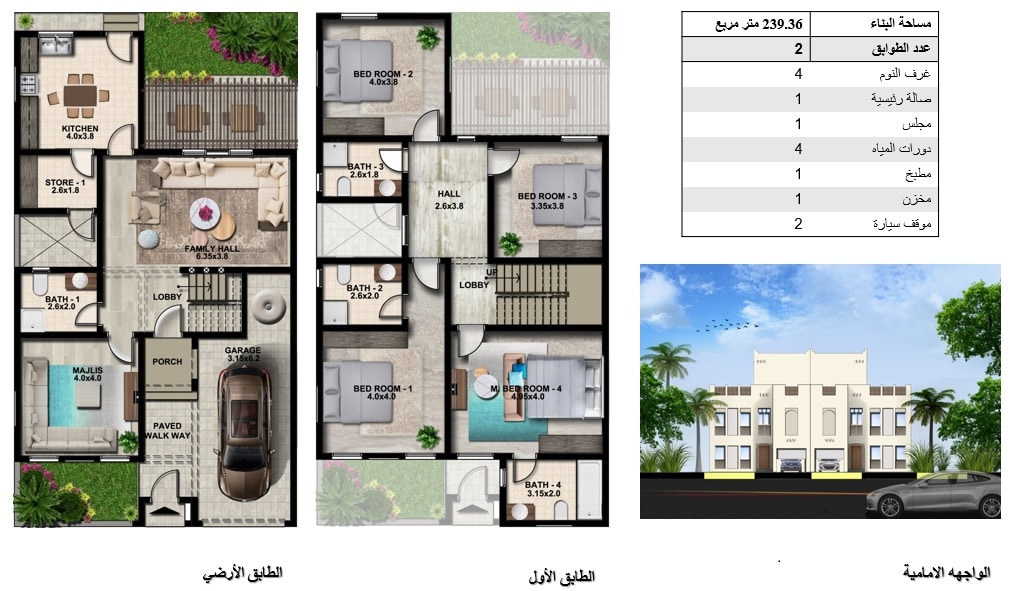 تصميم بيوت الإسكان من الداخل