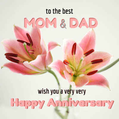 Anniversary Wishes For Parents From Daughter