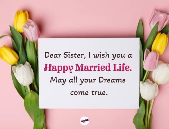 wedding wishes for sister