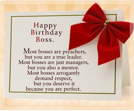 birthday messages for the boss