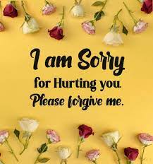 asking for forgiveness from my husband