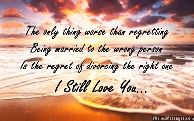 message to your ex husband