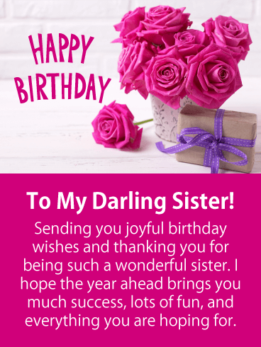 happy birthday sister
