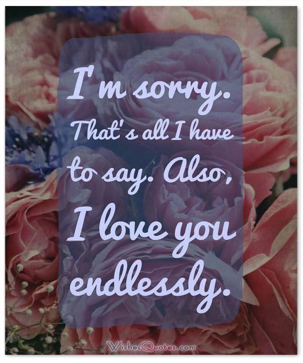 apologize message for husband
