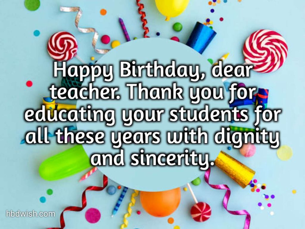 happy birthday my english teacher