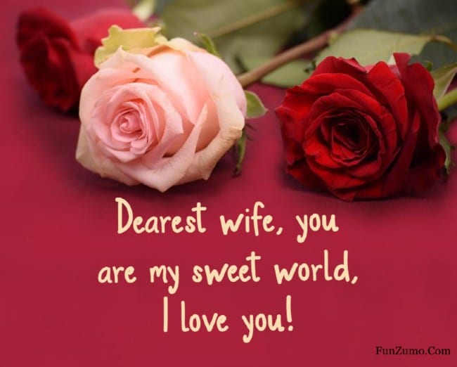 love message to my wife