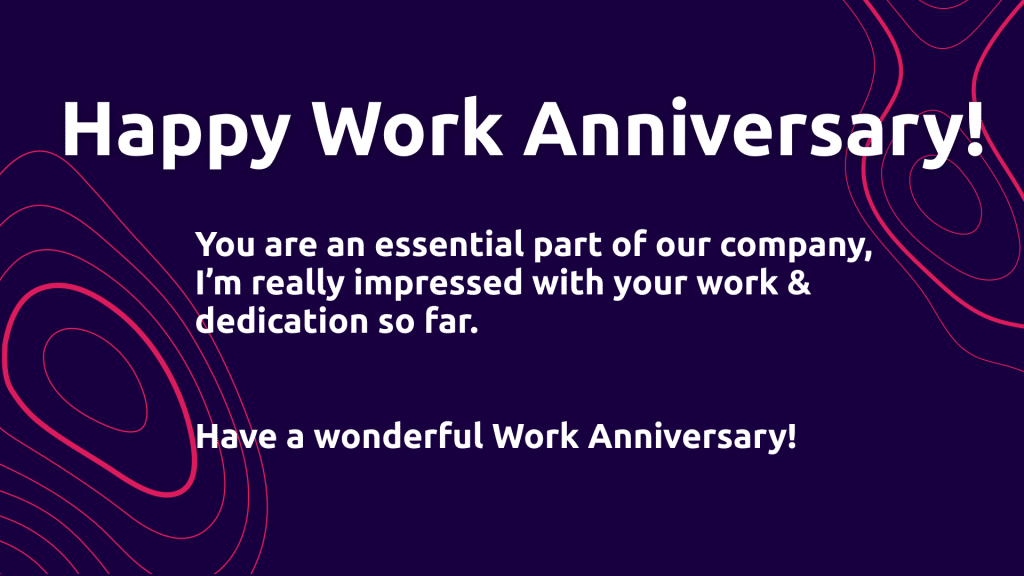 anniversary messages for colleagues
