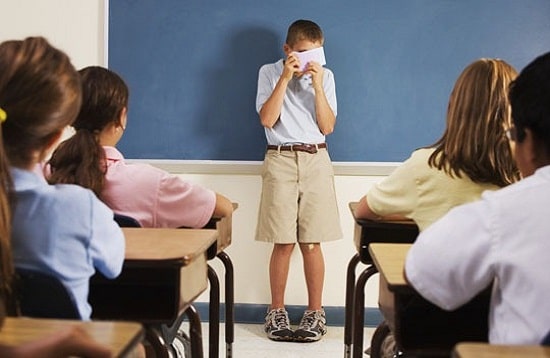 التخلص من الخجل في المدرسة