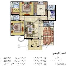 مخطط دور ارضي 15*15 2