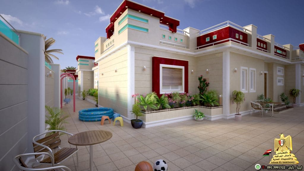 خرائط منازل 3d طابقين4
