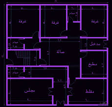 مخطط دور ارضي 5 غرف 4